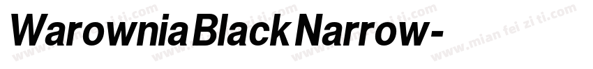 Warownia Black Narrow字体转换